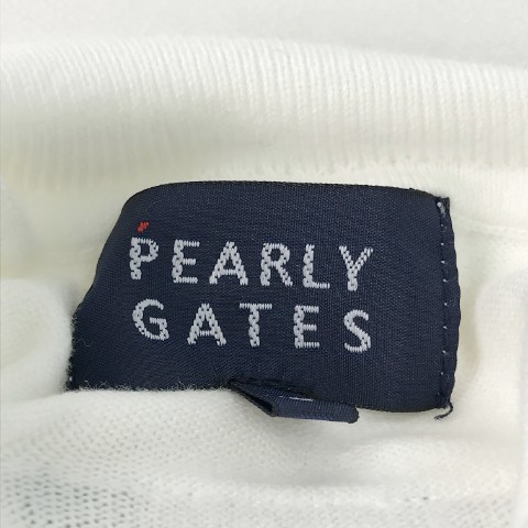 【1円】PEARLY GATES パーリーゲイツ 2022年モデル タートルネック 長袖ニットセーター ホワイト系 2 [240101104114]_画像6