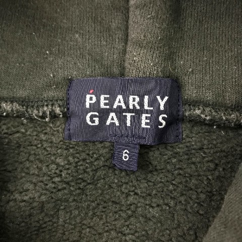 PEARLY GATES パーリーゲイツ スウェットパーカー グレー系 6 [240101010879] ゴルフウェア メンズ_画像5