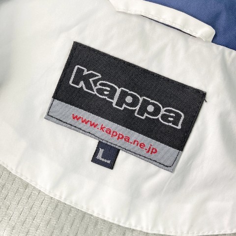 【1円】KAPPA GOLF カッパゴルフ 裏地付 ジップジャケット ホワイト系 L [240101061441]_画像6