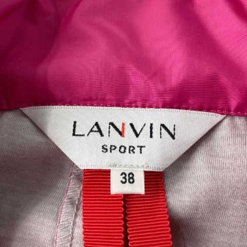 【1円】LANVIN SPORT ランバン スポール ナイロンジップジャケット ピンク系 38 [240101075651]_画像6