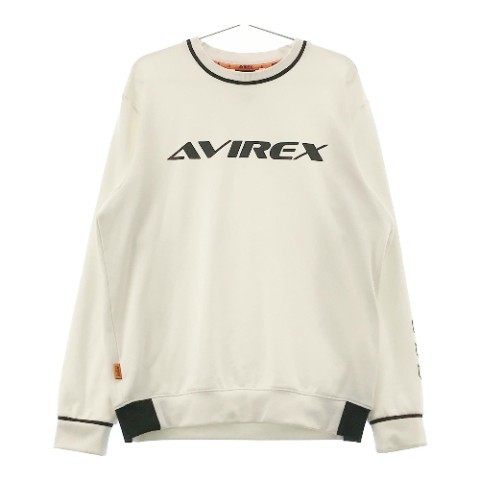 【1円】AVIREX GOLF アヴィレックスゴルフ 裏起毛スウェット トレーナー ホワイト系 L [240101099310]_画像1