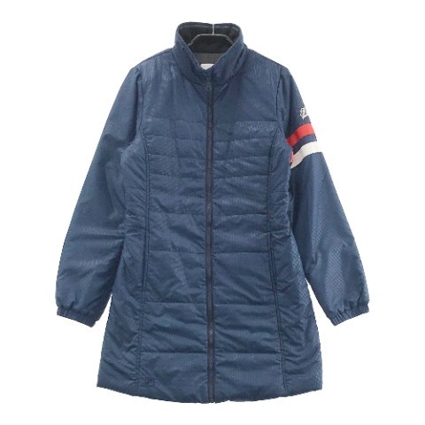 【1円】FILA GOLF フィラゴルフ 中綿 ロング ジャケット ネイビー系 M [240001920195]_画像1