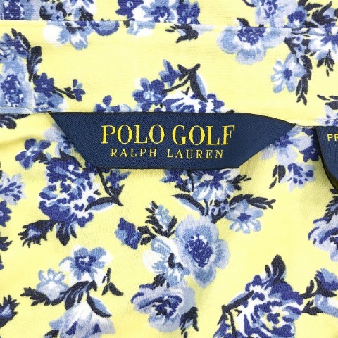 【1円】POLO GOLF ポロゴルフ 半袖ポロシャツ 花 総柄 イエロー系 XL [240101030201]_画像6