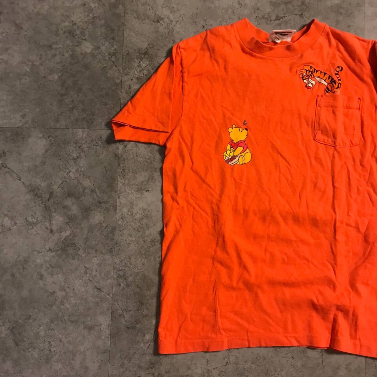 Paypayフリマ Yt3459 海外限定 Disney ディズニー 半袖 Tシャツ プーさん ティガー 刺繍 胸ポケット キッズ レディースsaizu オレンジ系 L Paypayフリマ Yt3459 海外限定 Disney ディズニー 半袖 Tシャツ プーさん ティガー 刺繍 胸ポケット キッズ レディースsaizu オレンジ系 L