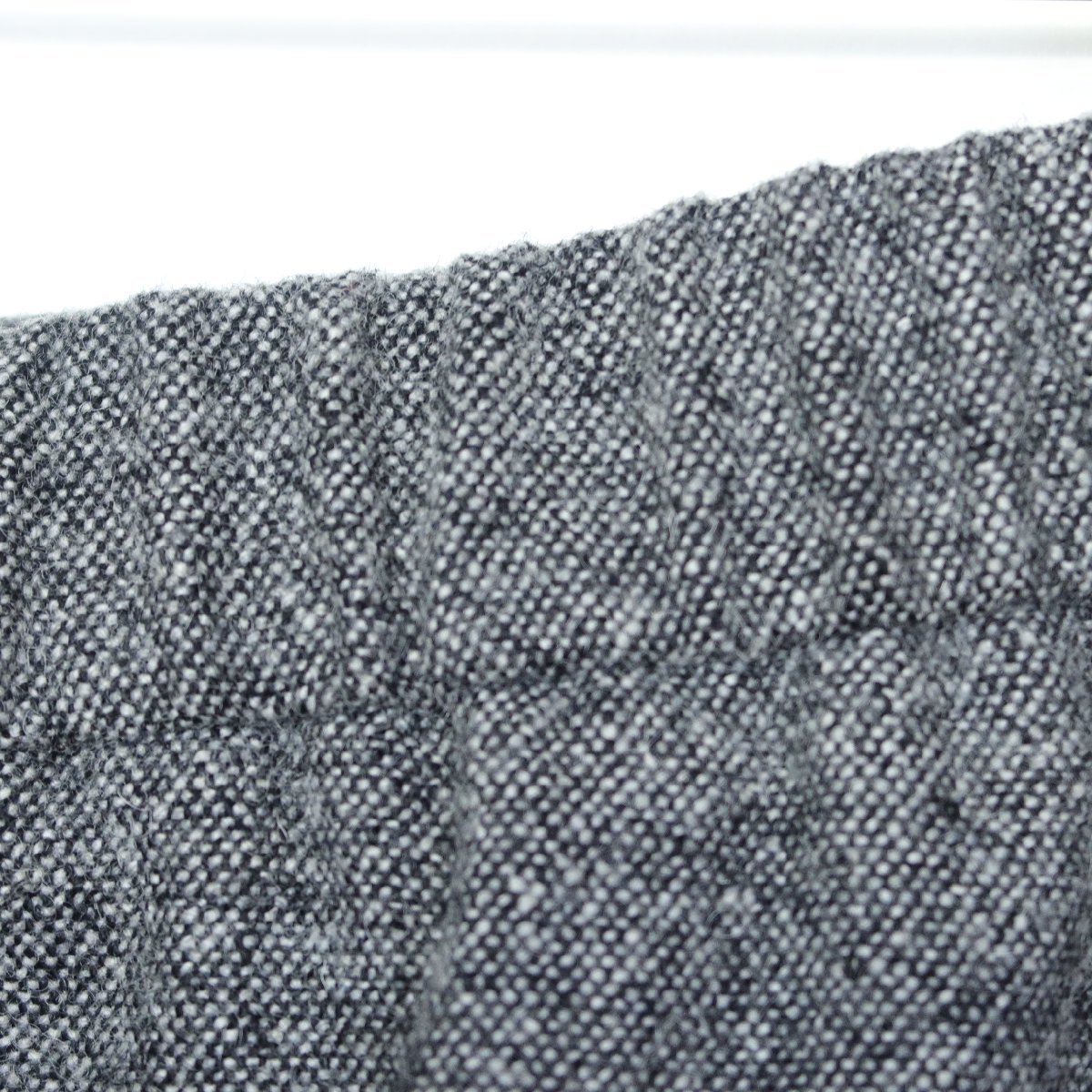 インディヴィ★ロングスカート 大きいサイズ12 ウエスト後ろゴム バイカラー　 黒×グレー系 z5851_画像7
