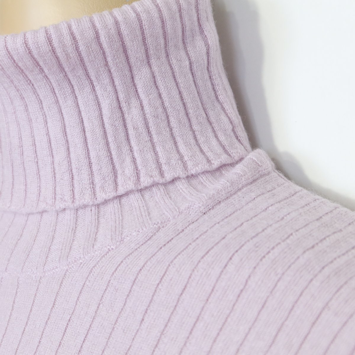 [ new goods tag attaching ] Kumikyoku * sweater long sleeve ta-toru neck size 2(M corresponding ) wool 100%! lavender series z6043