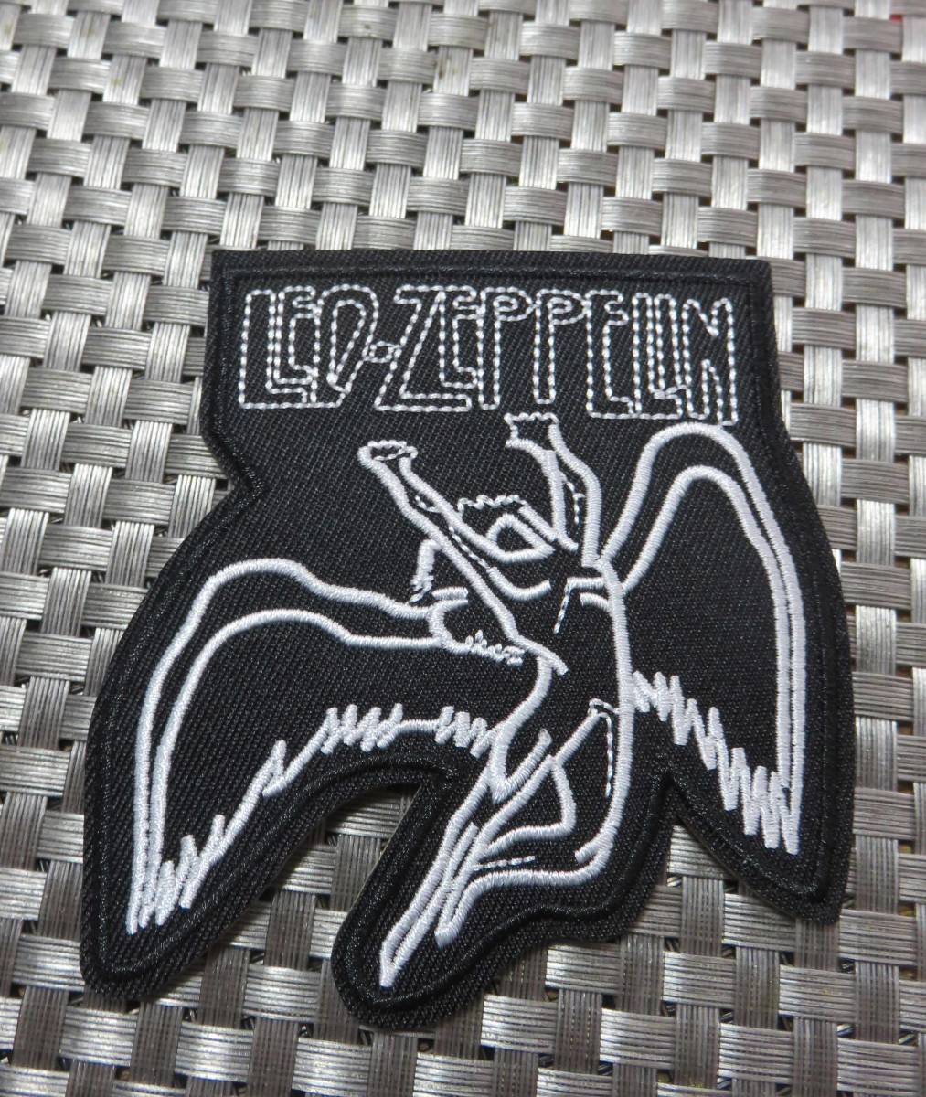  翼男◇黒白◆新品　レッド・ツェッペリン　Led Zeppelin　ロンドン　イギリス　UKロックバンド　　刺繍ワッペン◆音楽　ミュージック　_画像7