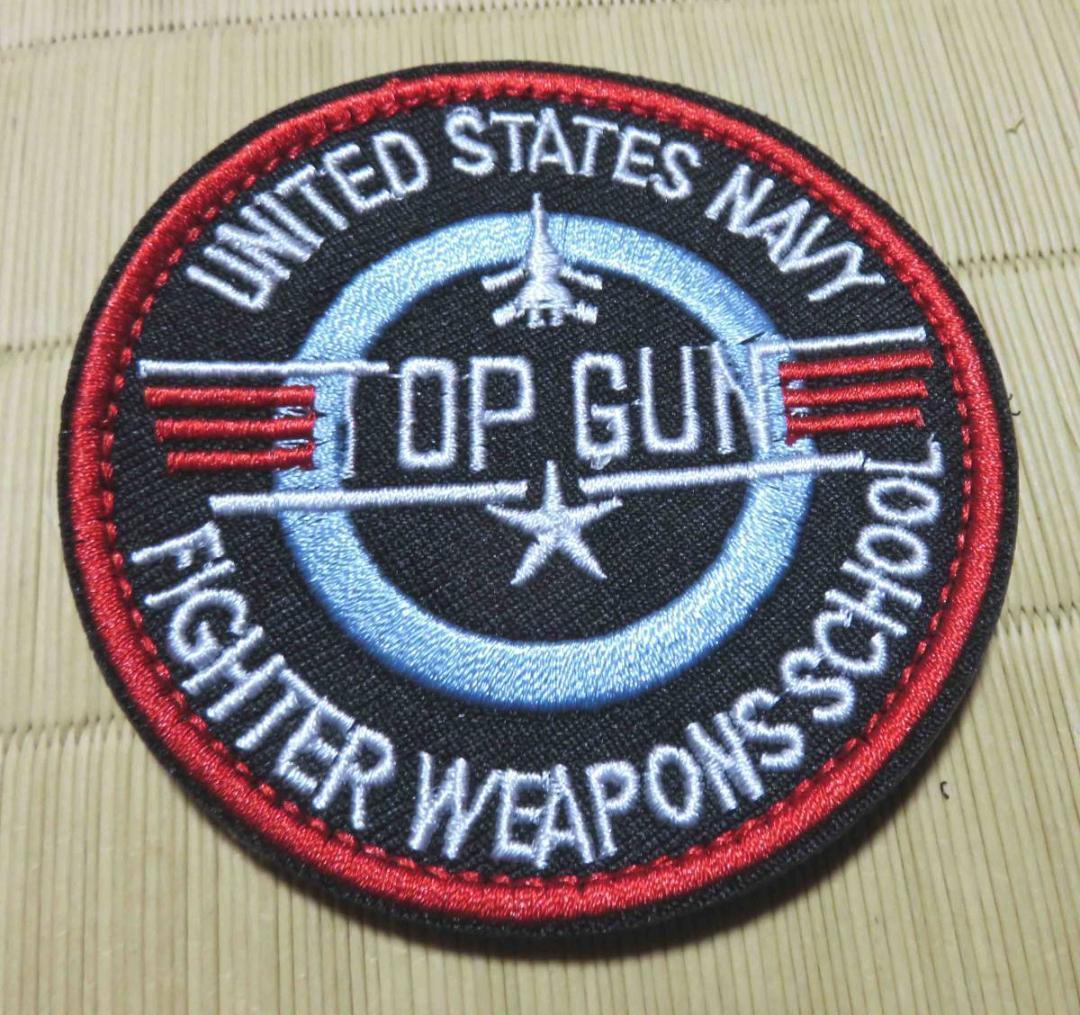 VC■DX円型（黒赤空輪）スター◆新品トップガンTop Gun戦闘機 パイロット　刺繍ワッペン◆映画　ミリタリー■『ベルクロ　マジックテープ』_画像6