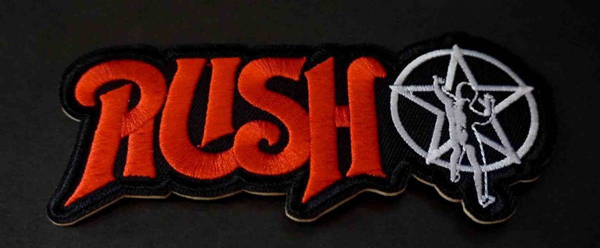 『赤黒RASH☆格闘男』激渋■ラッシュ　Rush　カナダ　スリーピース・ロックバンド刺繍ワッペン■激渋■ ミリタリー オートバイ　音楽MUSIC_画像7