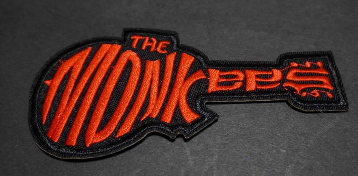 黒赤ギター■新品ザ・モンキーズ The Monkeesアメリカ　ロックバンド刺繍ワッペン激渋◆音楽◎ミュージック■バイク　サバゲー　ミリタリー_画像2