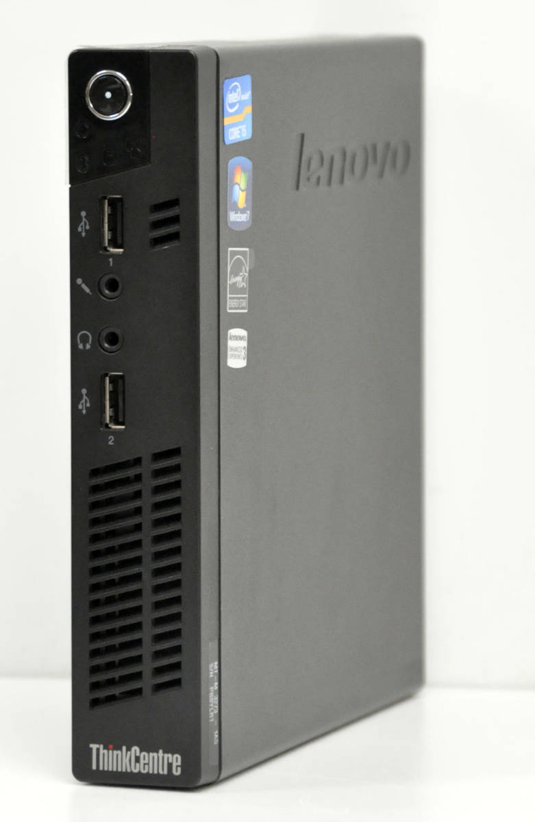 省スペース小型 ◆ LENOVO ThinkCentre M72e Tiny Corei3-3220T 2.8GHz / メモリ4GB / HDD 320GB / Win10Pro64._画像1