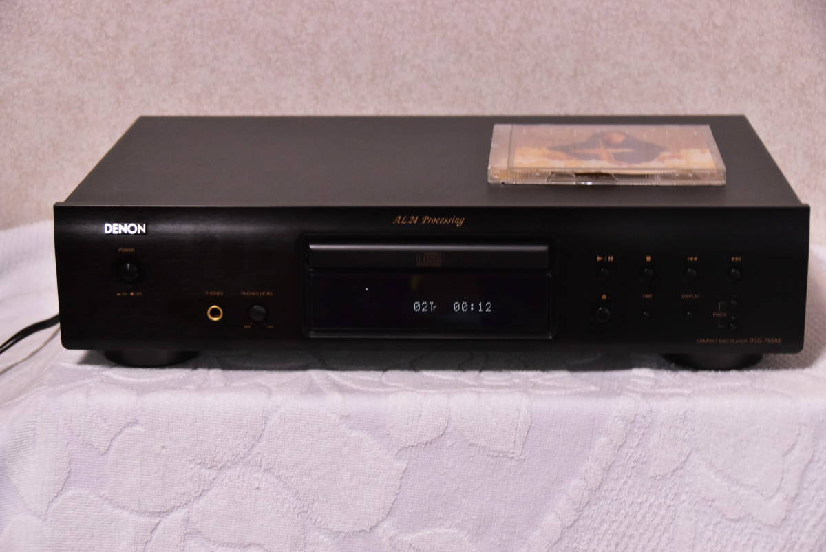 ☆DENON DCD-755AE BLACK CDプレイヤーメンテ修理済動作良好 ☆_画像2