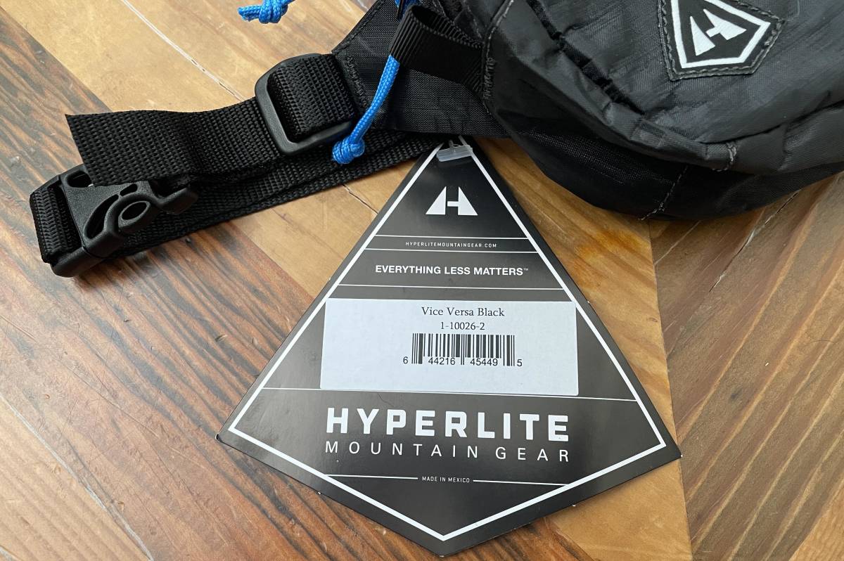 Hyperlite Mountain Gear VICE VERSA ハイパーライトマウンテン バーサ ダイニーマ UL ウルトラライト ファニーパック ウエスト ポーチ 黒