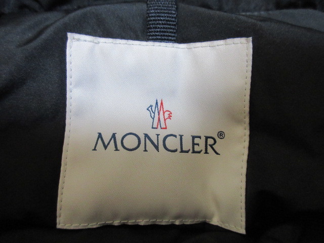 モンクレール　MONCLER　 BRUNEC 　ロゴ　ワッペン　フリル　フレア　ジップアップ　 ダウン　ジャケット 黒　0　国内正規品_画像5