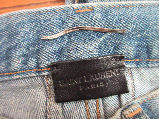 サンローランパリ SAINT LAURENT 16SS エディ期 ニー クラッシュ デニム 28 国内正規品の画像3