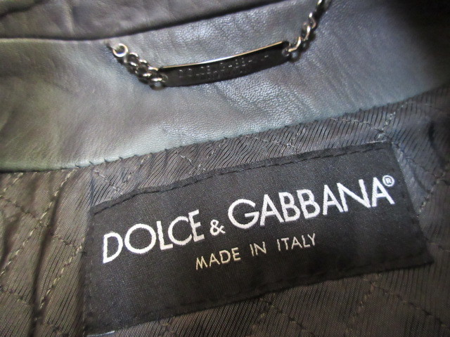 ドルチェ＆ガッバーナ DOLCE&GABBANA 名作 マルチポケット　レザー　ブルゾン　ジャケット　44_画像5