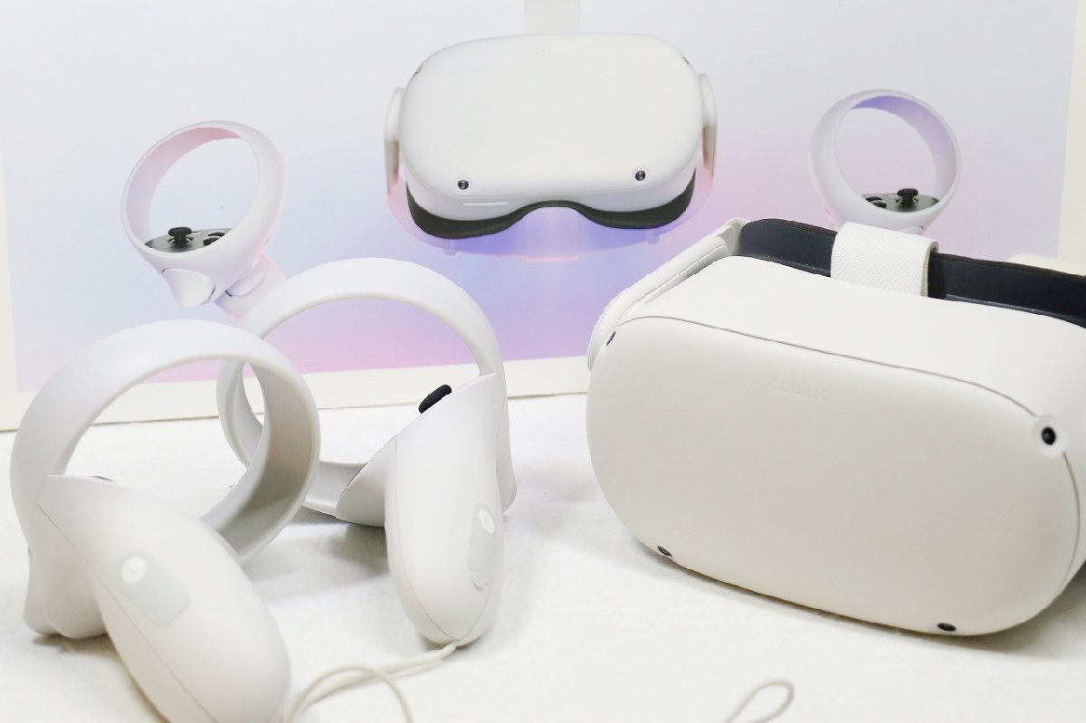 【質Banana】Oculus/オキュラス Oculus Quest2 完全ワイヤレス オールインワン VRゲーミングヘッドセット 256GB 動作確認済み♪②_画像1