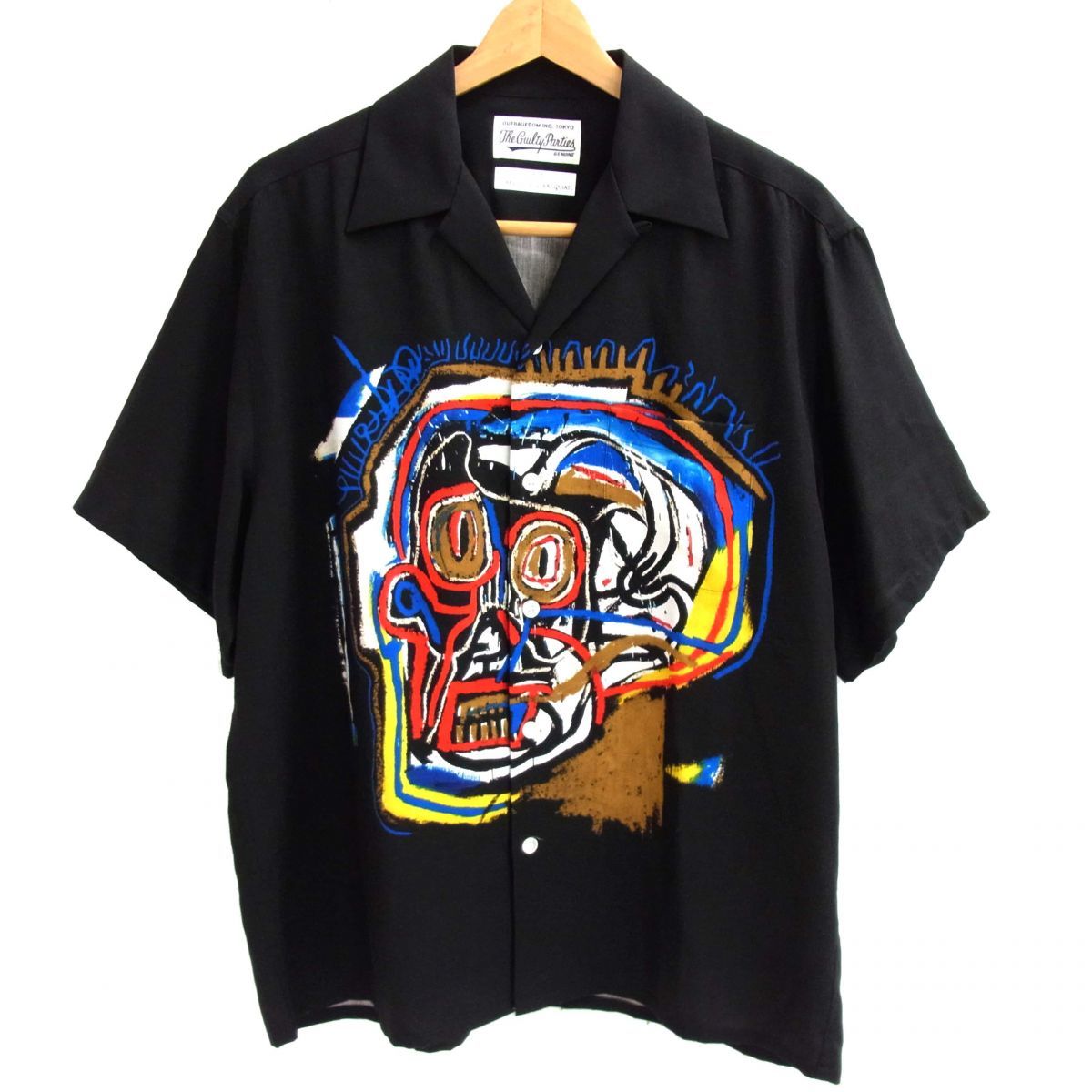 美品 定価36,300円◆WACKO MARIA×JEAN-MICHEL BASQUIAT 21SS アロハシャツ TYPE-1 メンズ ワコマリア×バスキア