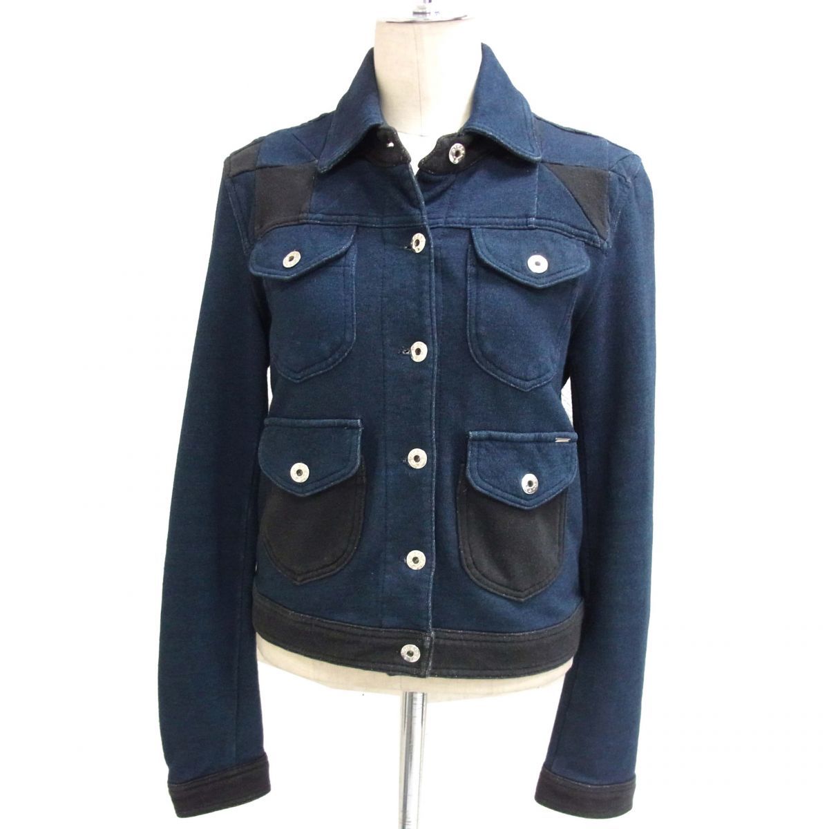  обычная цена 39,800 иен *DIESEL тренировочный жакет джинсовый жакет лоскутное шитье способ женский 