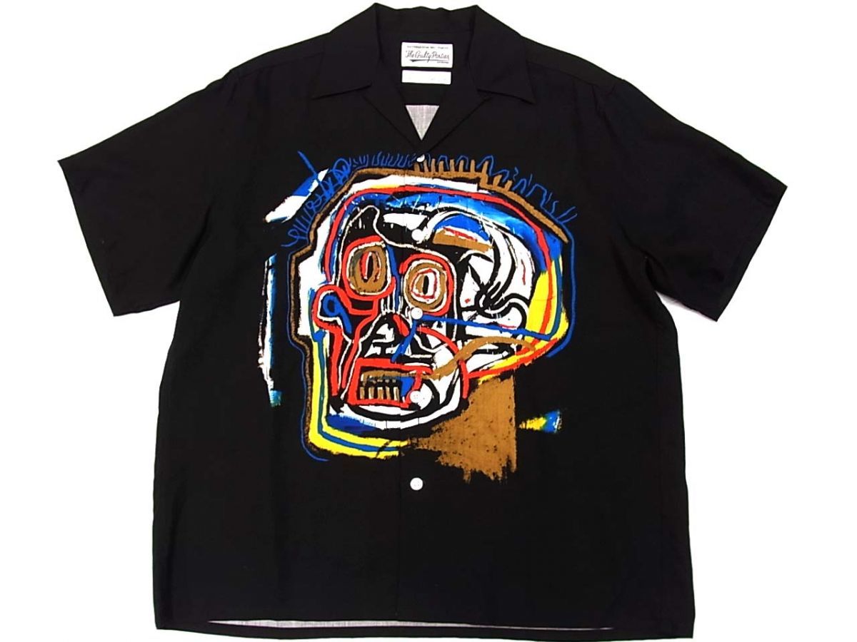 美品 定価36,300円◆WACKO MARIA×JEAN-MICHEL BASQUIAT 21SS アロハシャツ TYPE-1 メンズ ワコマリア×バスキア_画像4