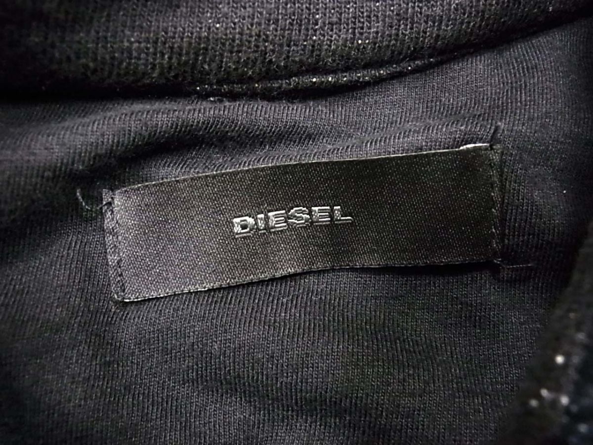 定価39,800円◆DIESEL スウェット ジャケット ジージャン パッチワーク風 レディース_画像7