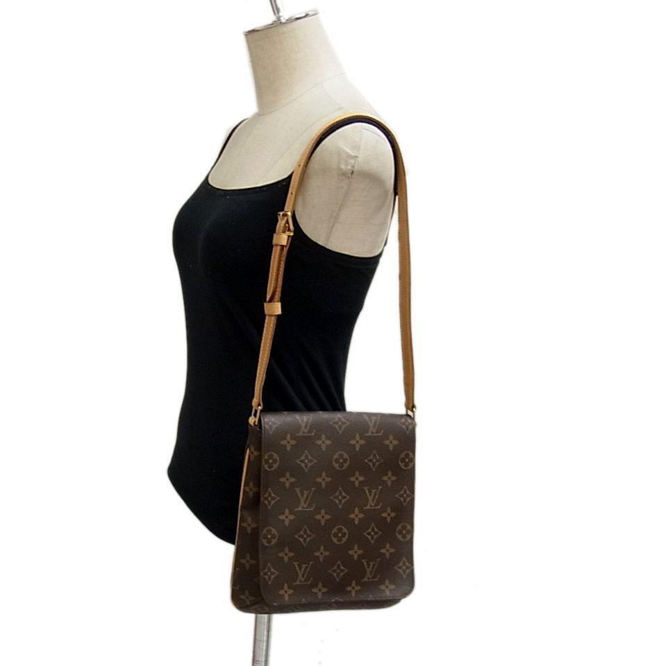 美品 定価10万円◇LOUIS VUITTON ルイヴィトン モノグラム ミュゼット サルサ ショート ショルダーバッグ スペイン製 レディース_画像8