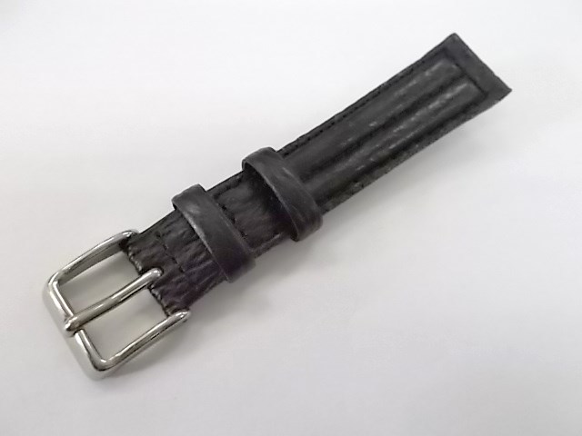 N-127（14） 牛（型押シャーク） 黒 16mm 新品 本物 正規品 皮革 革 腕時計 交換バンド 時計ベルト 交換用 マルマン MARUMANの画像8