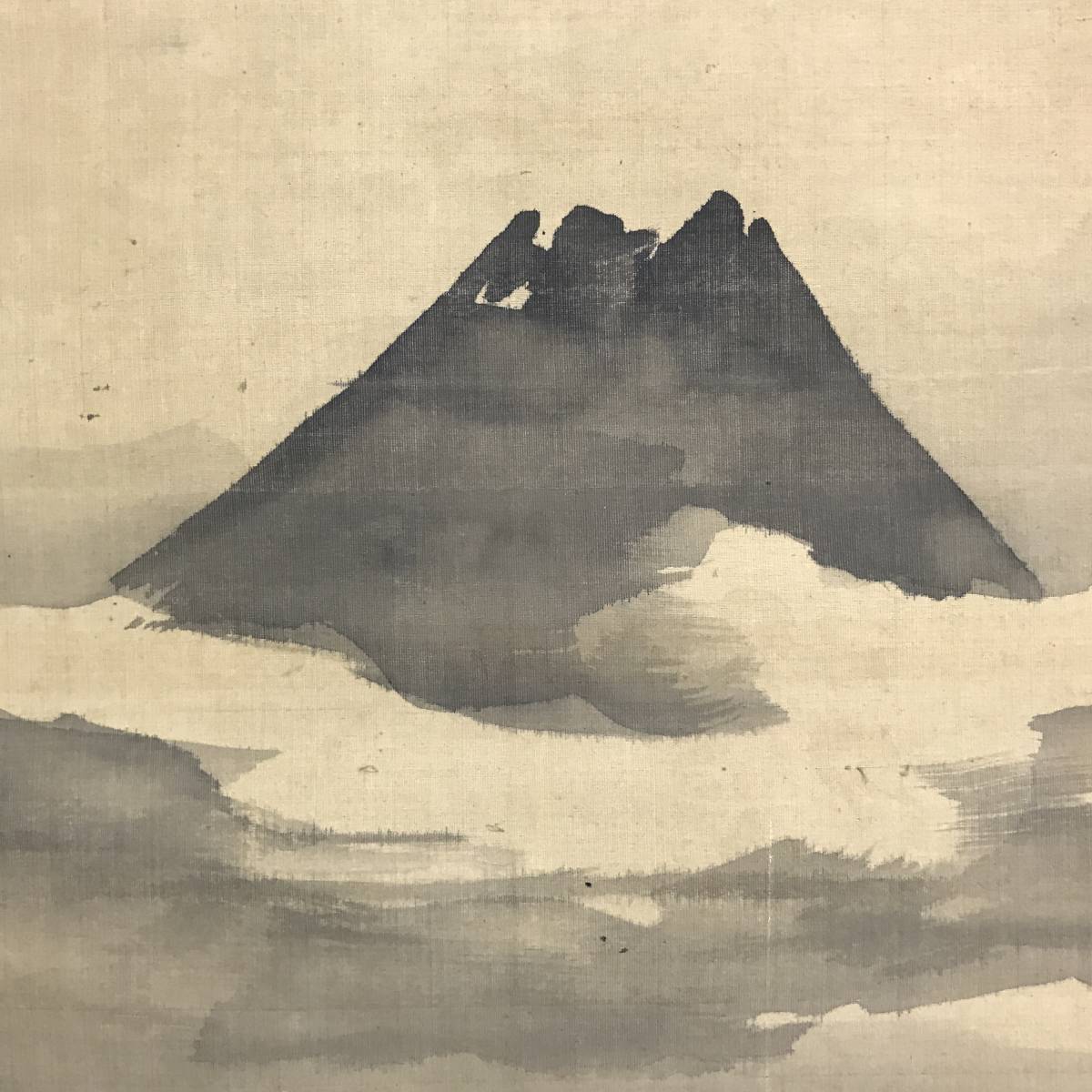 模写/谷文晁/富士山図/富嶽図/富岳図/富峰図/横物/名家伝来/AE-218 Yahoo!オークション - 模写/谷文晁/富士山図/富嶽図/富岳図/富峰