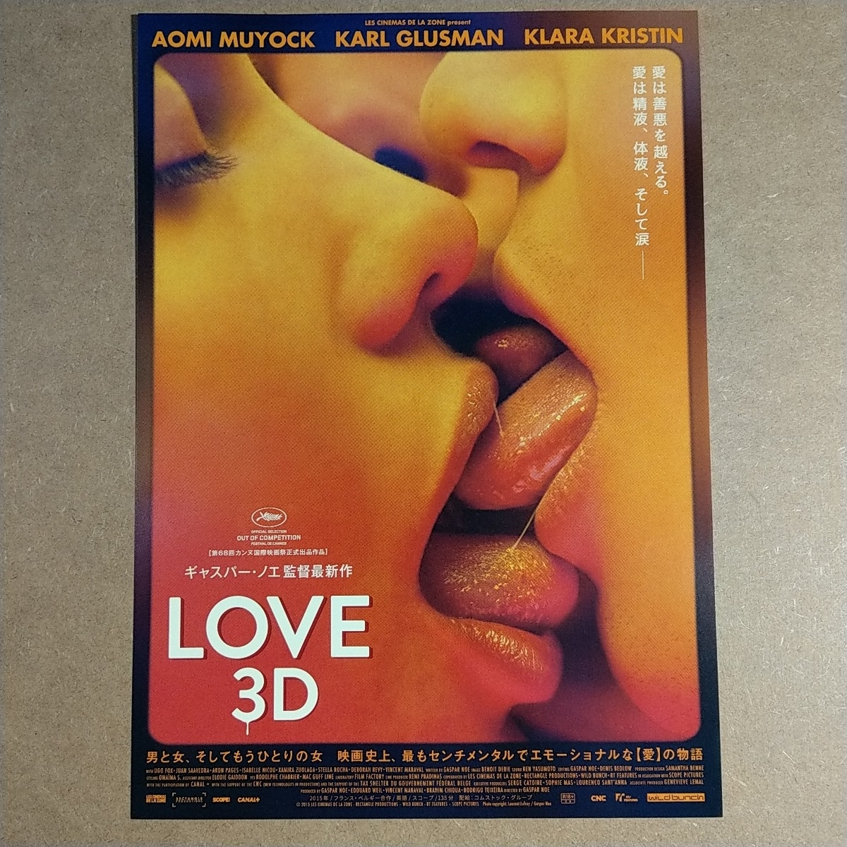 映画チラシ　【LOVE 3D】B5 洋画_画像1