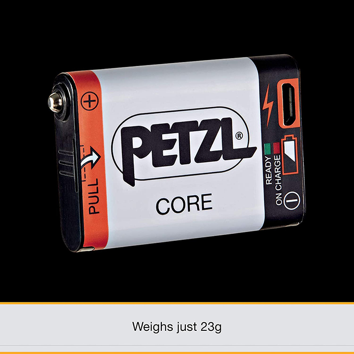 最新＊Petzl【ペツルヘッドランプ用】コア充電池＊ハイブリッド用COREリチウムイオン充電電池【E99ACA】バッテリー本体のUSBポートから充電の画像2