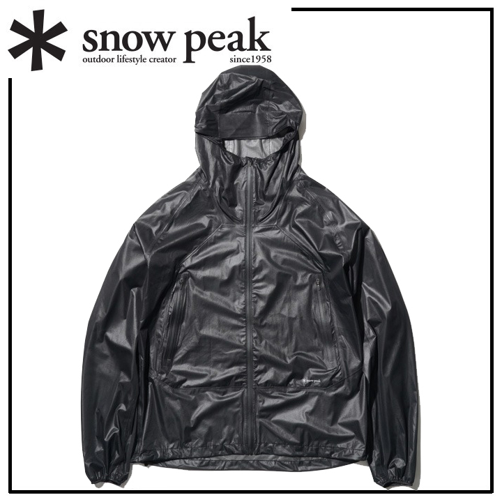Ультра -растяжение [3 слоя водонепроницаемых и дышащих вод] Удобная упакованная легкая дождевая куртка [оболочка] * Снежный пик [Снежный пик] Подавляющий ультра -легкий вес [160G]