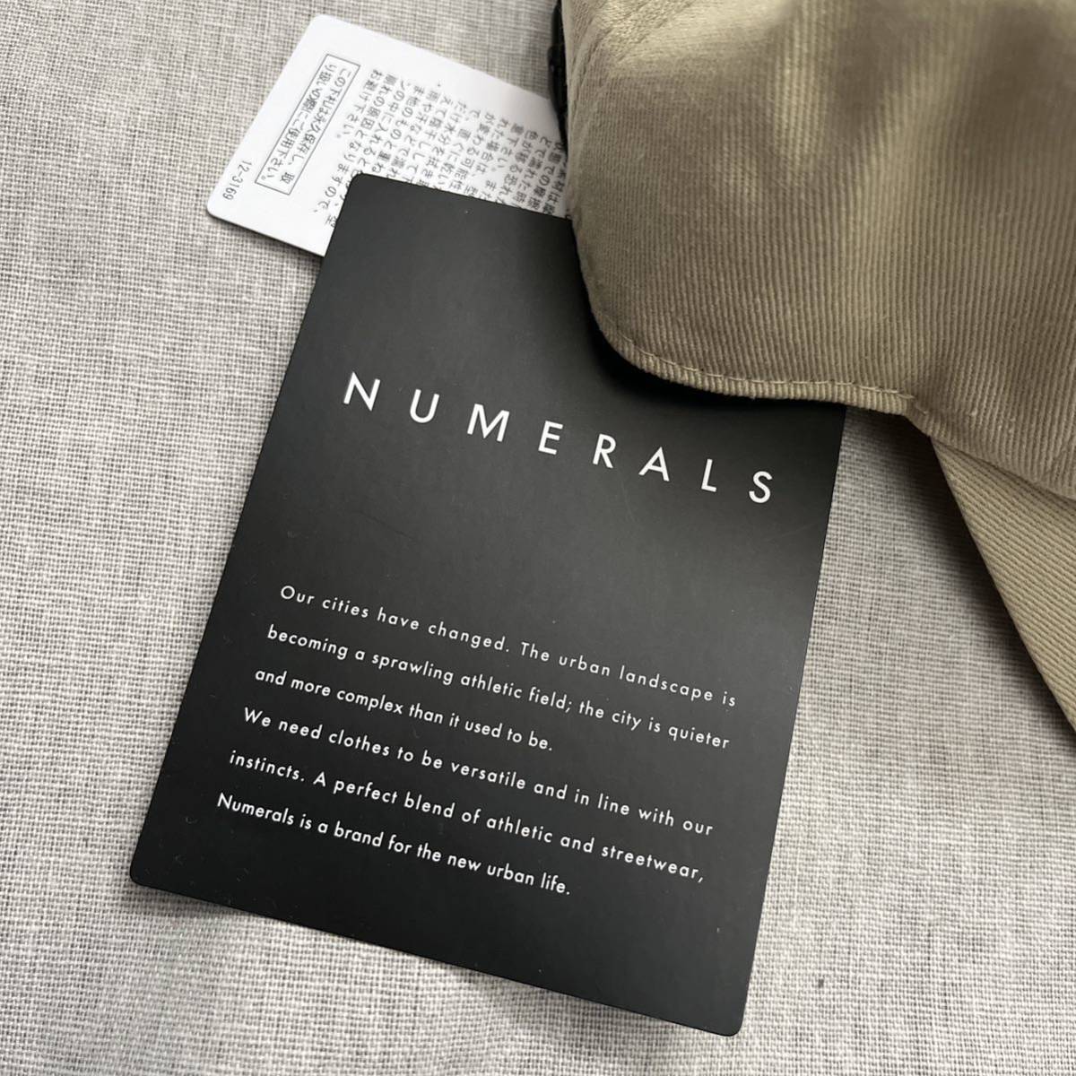 ニコアンド ヌメラルズ NUMERALS ツイルロゴキャップ 帽子 ベージュの画像3