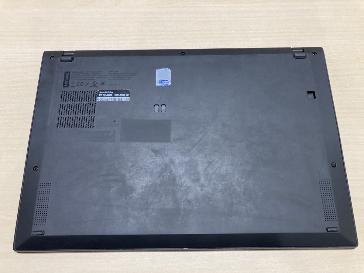 ジャンク品【通電確認済】Lenovo ThinkPad X1 Carbon 7th レノボシンクパッドノートパソコン20QE-S6GW00 部品取り修理転売にもデジタル_画像5