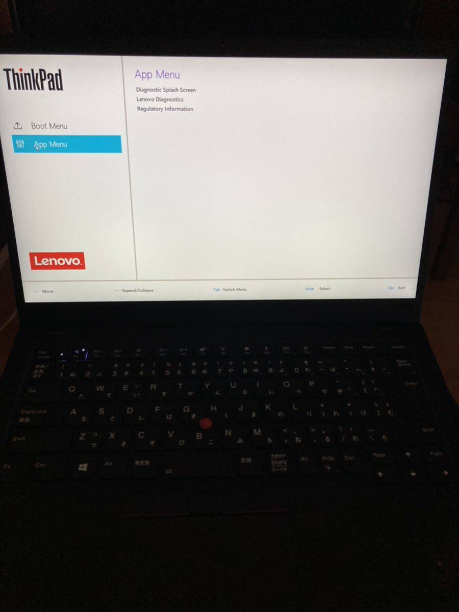 ジャンク品【通電確認済】Lenovo ThinkPad X1 Carbon 7th レノボシンクパッドノートパソコン20QE-S6GW00 部品取り修理転売にもデジタル_画像2