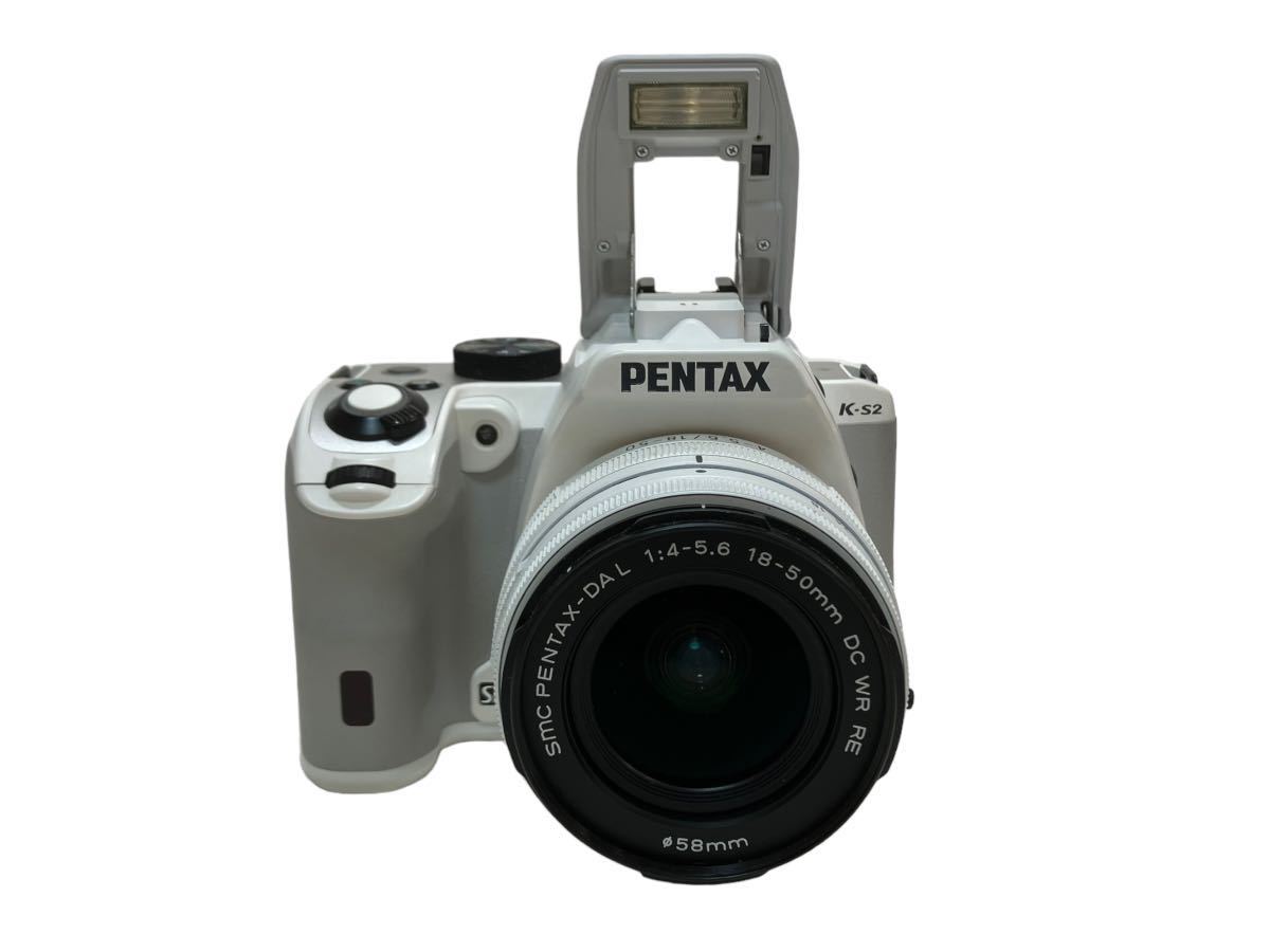 ジャンク PENTAX ペンタックス K-S2 デジタル一眼レフカメラ ホワイト系色 [TK24-0108-2]_画像2