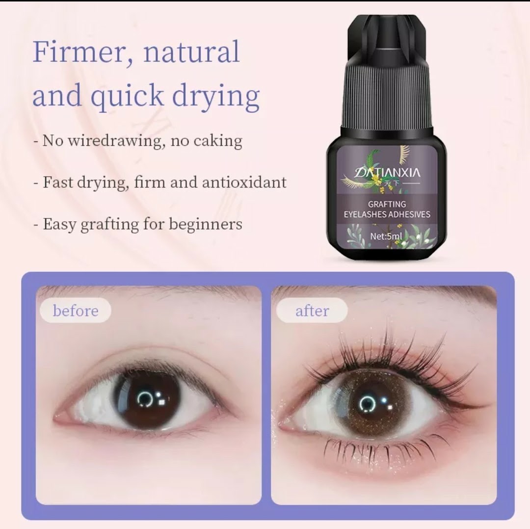  new goods matsuek glue 5ml eyelashes extensions adhesive self false eyelashes . wool perm low . ultra,