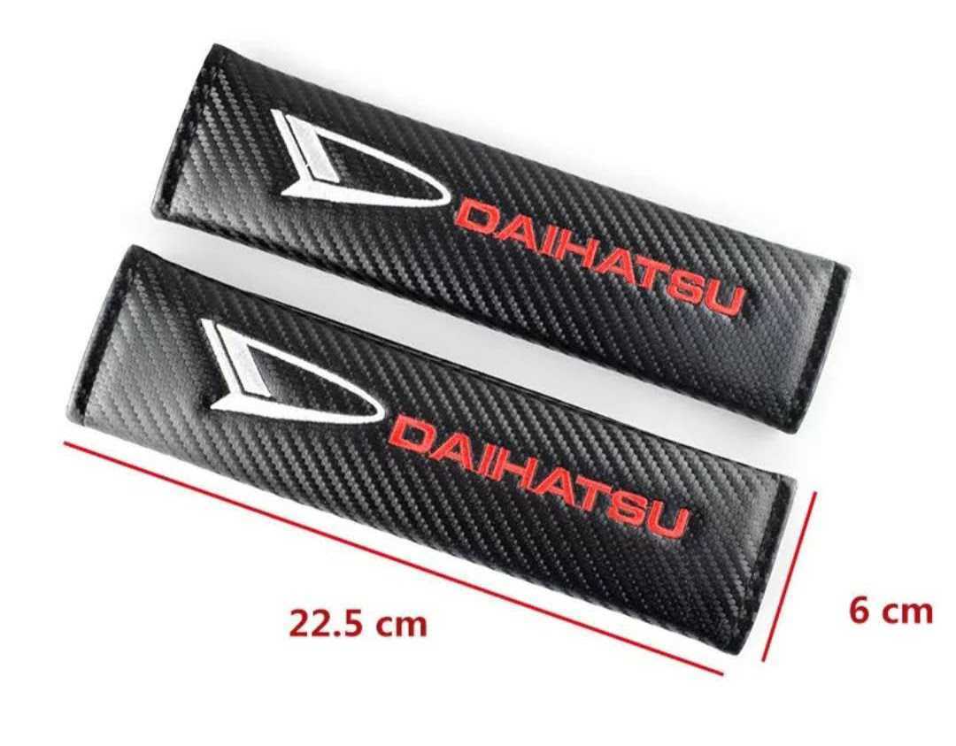  new goods 2 piece 1 set Daihatsu seat belt cover cushion carbon fibre seat belt pad Tanto 