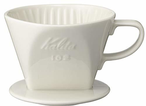 カリタ Kalita コーヒー ドリッパー 陶器製 2~4人用 ホワイト 102-ロト #02001_画像1
