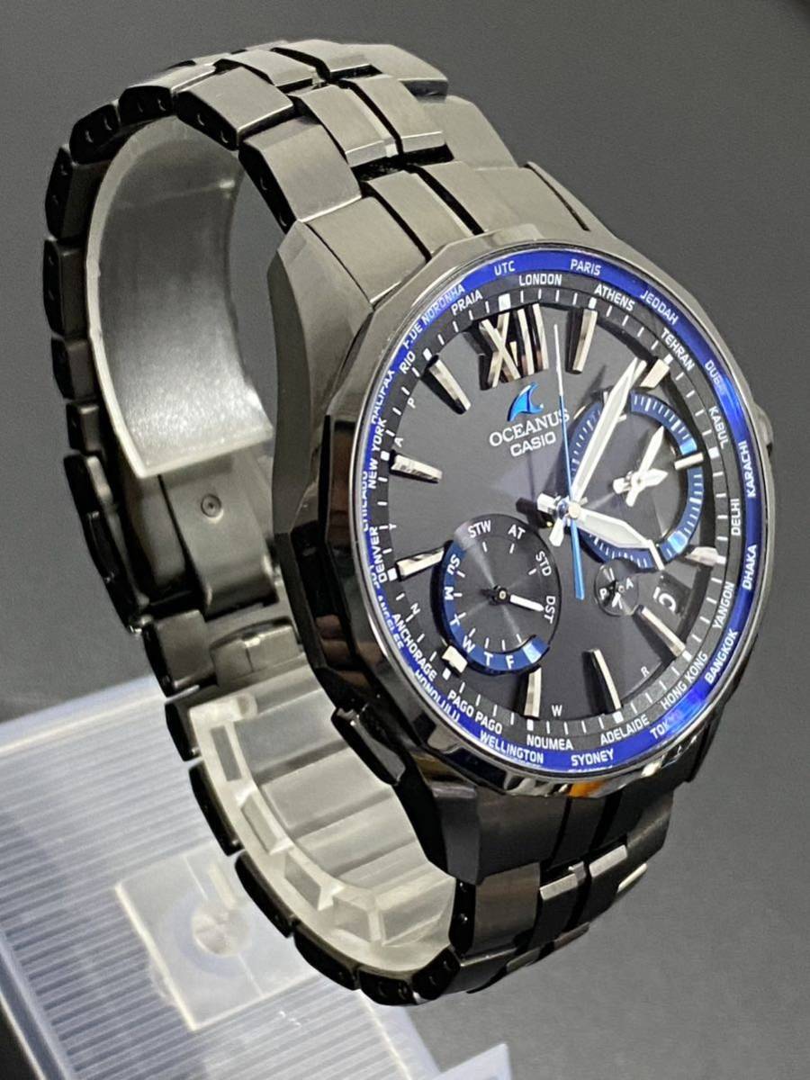 ★1円〜♪★希少極美品★CASIO カシオ　OCEANUS オシアナス Manta マンタ【OCW-S3400B-1AJF】定価231,000円の品★程度必見★送料無料★_画像4