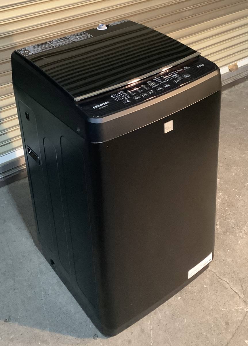 M199【中古・現状品】Hisense ハイセンス　全自動電気洗濯機 HW-G55E5KK 5.5kg　2018年製 動作確認済み