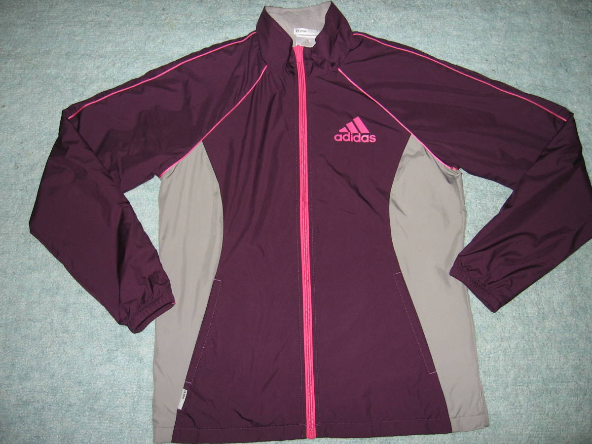  Adidas * Wind breaker top and bottom set * for women *M size * considerably beautiful goods 