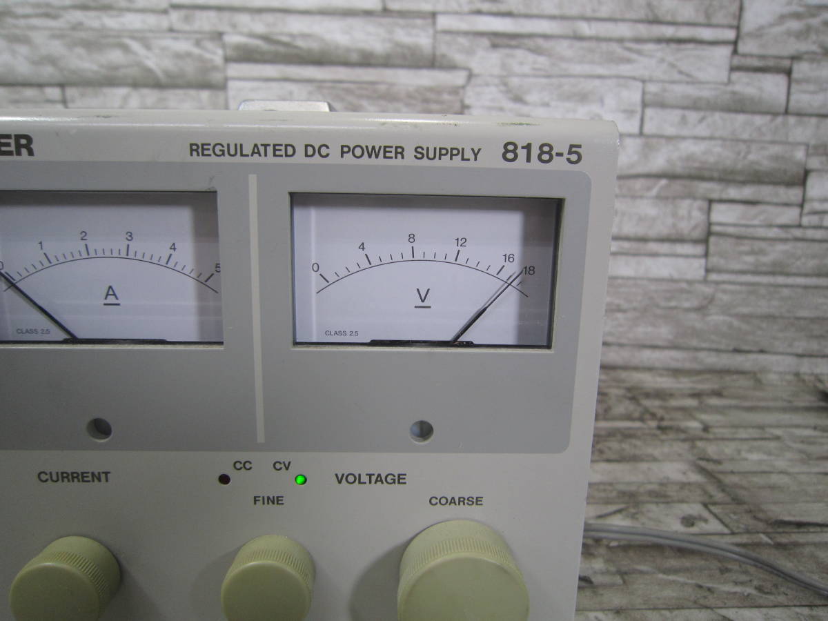 LEADER 818-5 REGULATED DC POWER SUPPLY 直流安定化電源_画像2