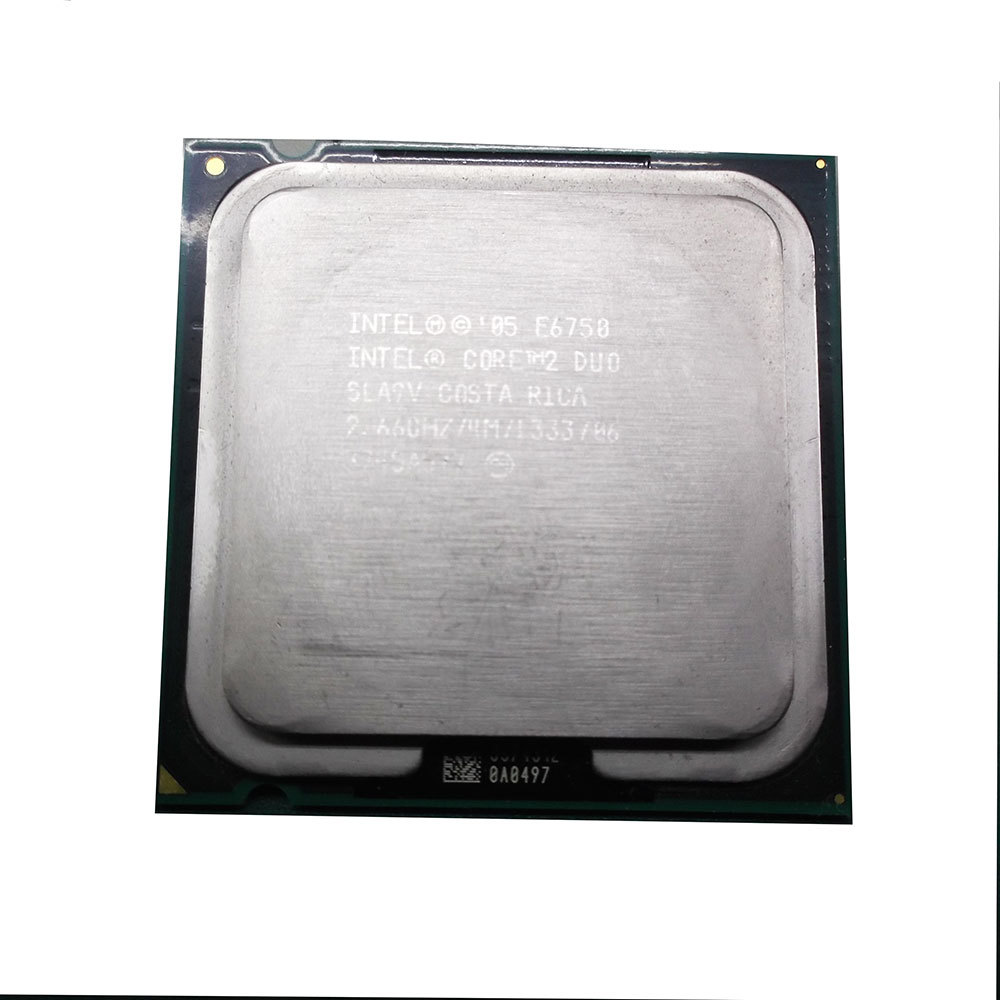 中古 CPU Intel Core2 Duo E6750 2.66GHｚ　CPU-0007_画像1