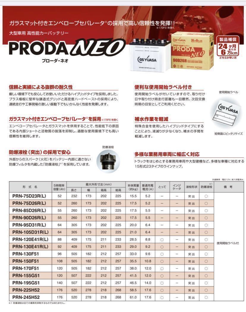 GSユアサ バッテリー 130F51 2個セット 法人、個人事業主宛の本州、四国、九州発送は送料無料！ジーエスユアサバッテリー GS YUASA ④_画像3