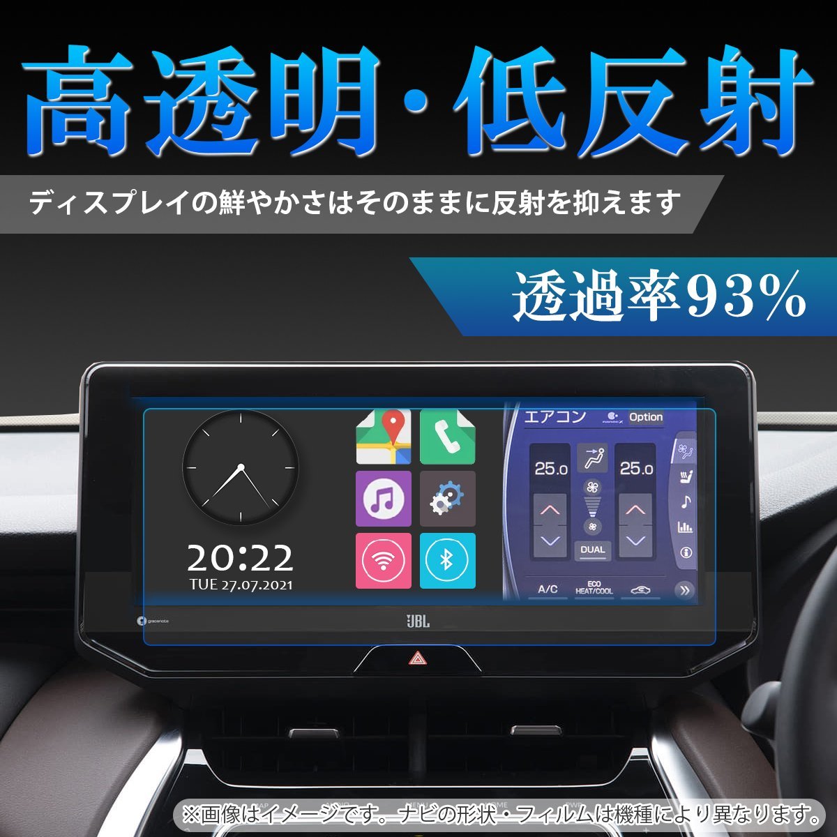 【3枚セット】 新型セレナ C28 エアコン カーナビ メーター 液晶 保護フィルム 低反射フィルム PET製 自社開発 自社製造_画像2