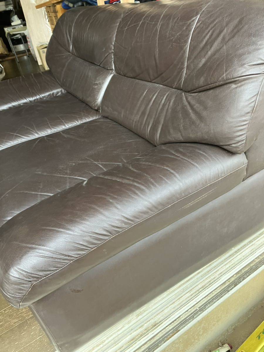  leather trim sofa 2 person for 