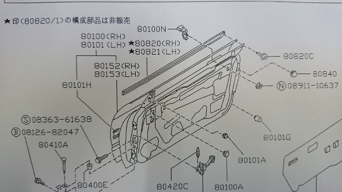 * редкий товар новый товар Silvia S13 180SX RPS13 KRPS13 KRS13 RS13 ремень молдинг осушитель молдинг левый правый который 1 шт. одна сторона минут оригинальный новый товар 