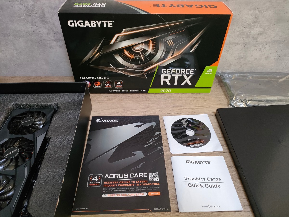NVIDIA GIGABYTE GeForce RTX2070 8GB GAMING OC 【グラフィックボード