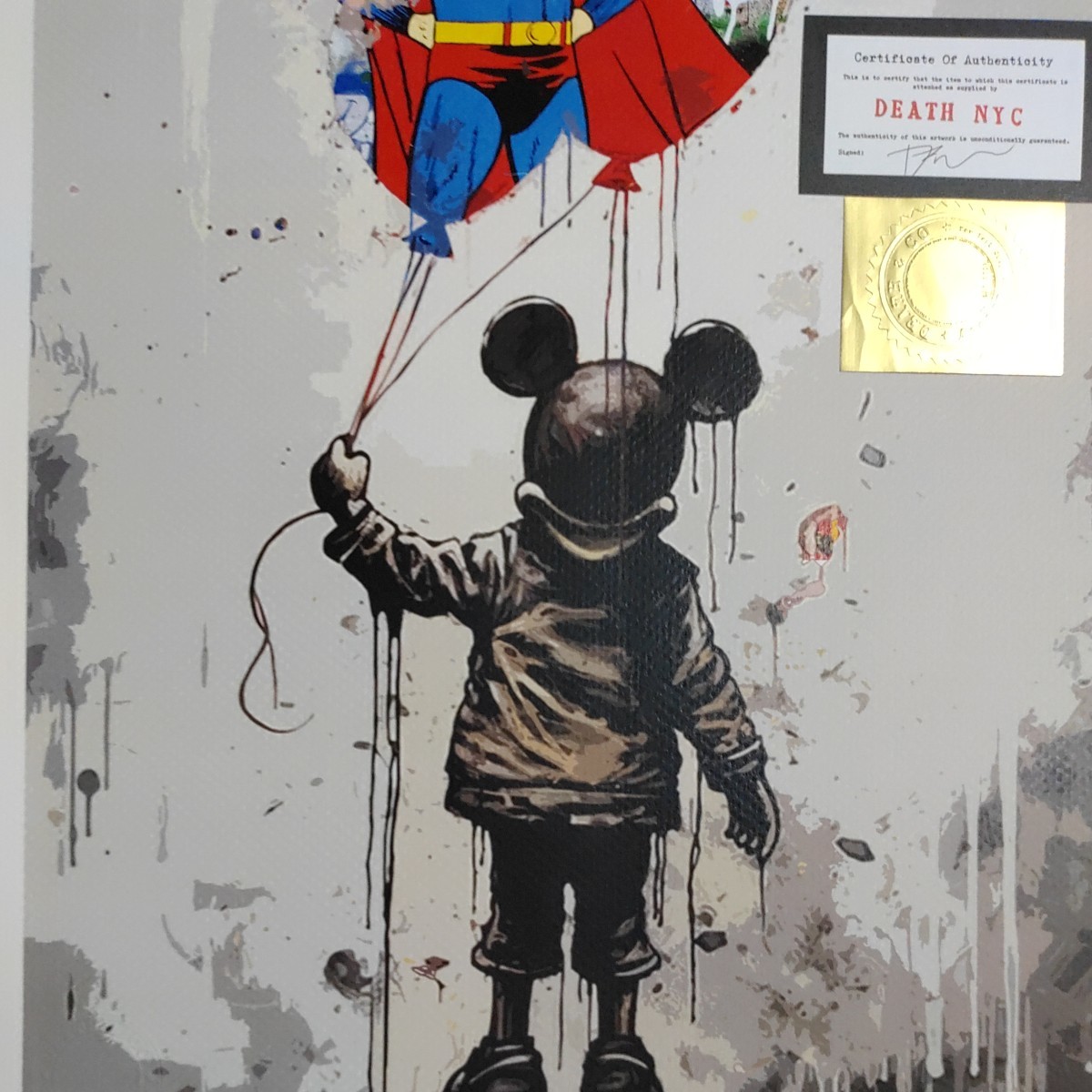 DEATH NYC 世界限定100枚 アートポスター Banksy バンクシー DEATH NYC 世界限定100枚 アートポスター Banksy バンクシー
