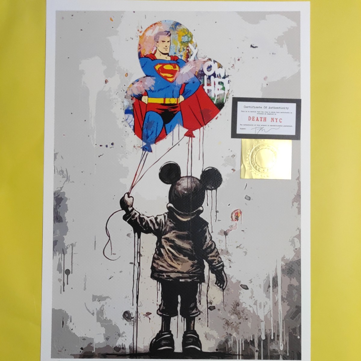 DEATH NYC 世界限定100枚 アートポスター Banksy バンクシー DEATH NYC 世界限定100枚 アートポスター Banksy バンクシー